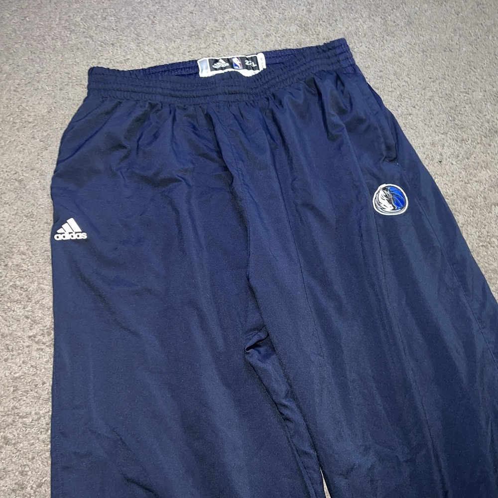 Adidas‎ NBA Dallas Mavericks Player Issued Utility Pants Size 2XL Ankle Zip
